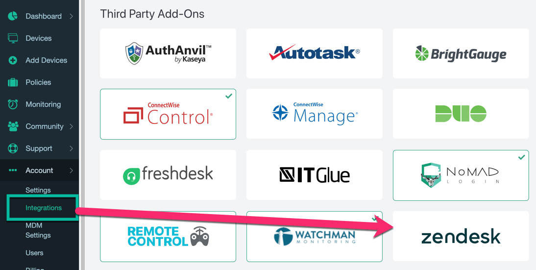 Zendesk Configuration Guide Addigy